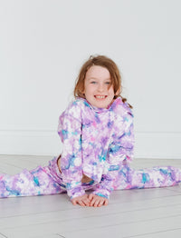 GIRLS 2-6 CROP HOODED SWEATSHIRT