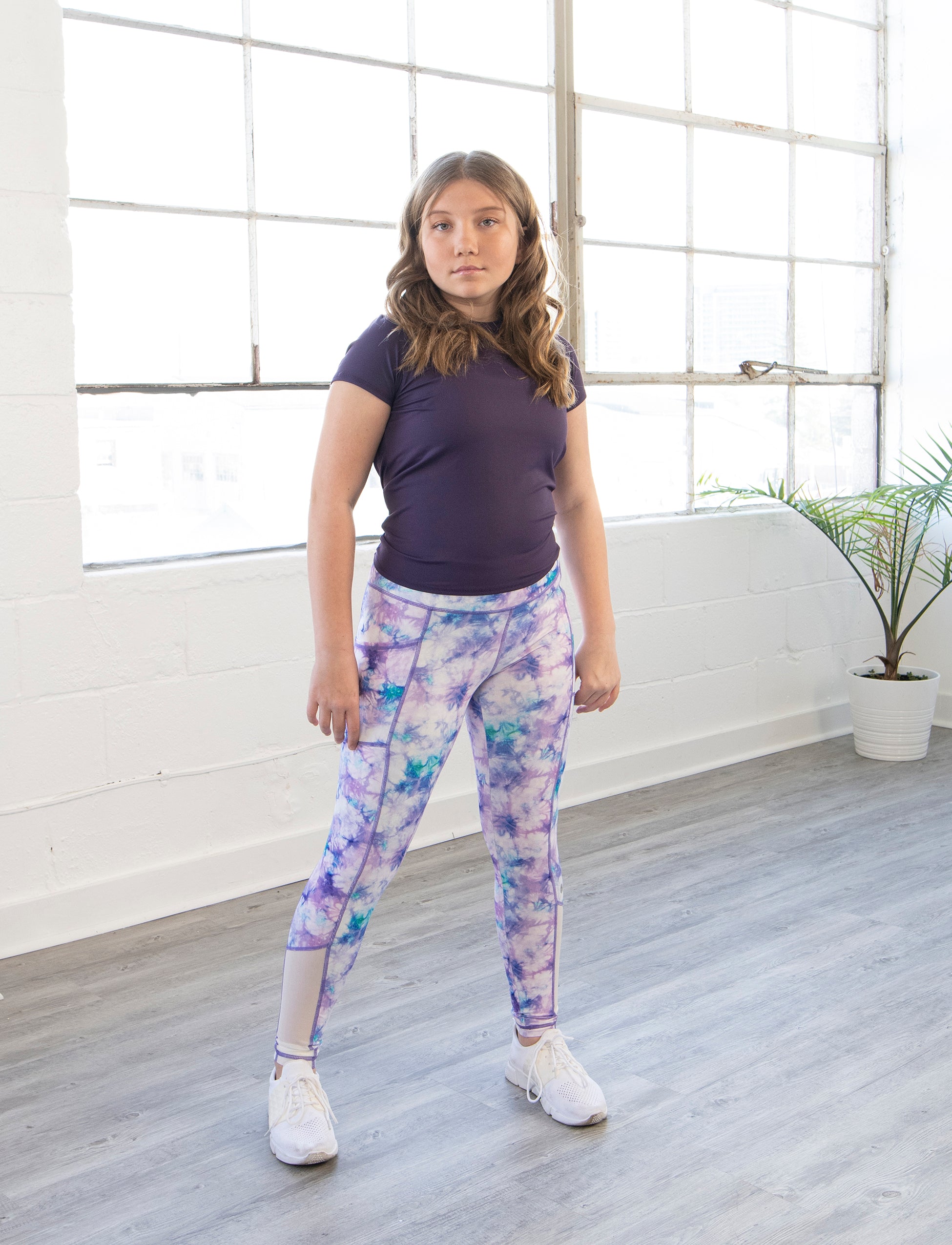 GIRLS PRINTED SIDE POCKET LEGGING