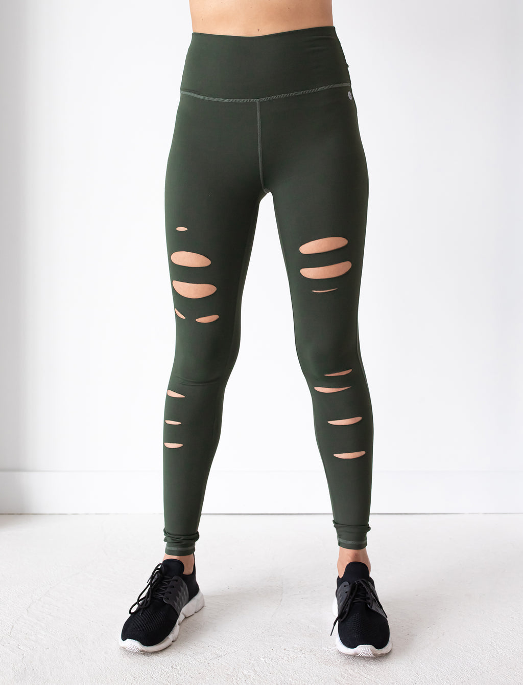 Clouded Pools Distressed Leggings