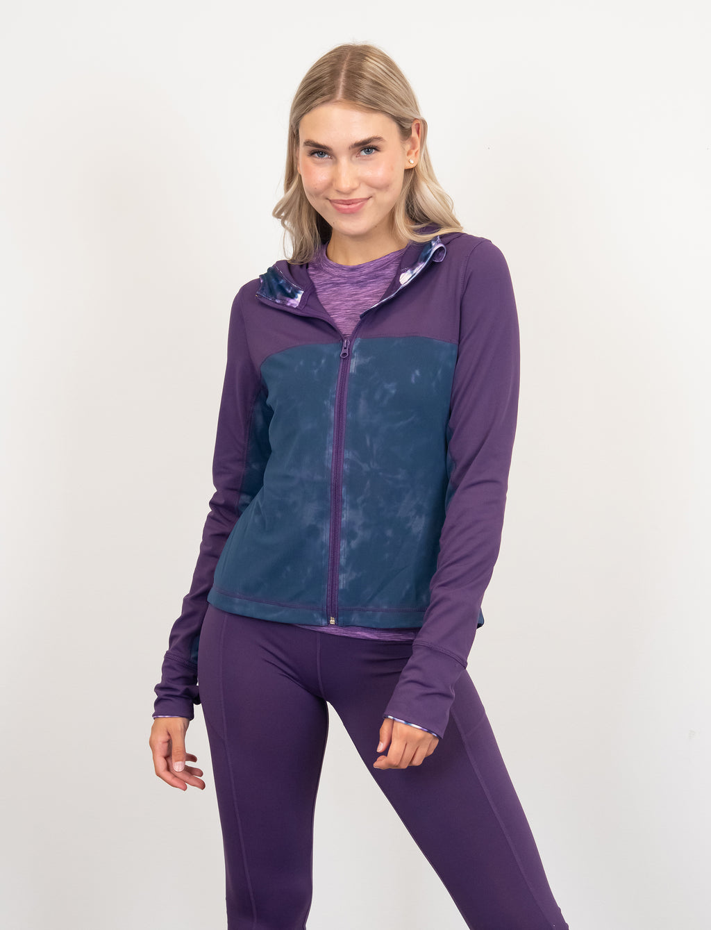 White Marble Yoga Jacket main image 1