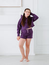 GIRLS CROP HOODED SWEATSHIRT