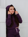 GIRLS CROP HOODED SWEATSHIRT