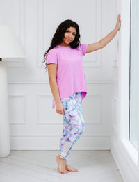 GIRLS PRINTED SIDE POCKET LEGGING