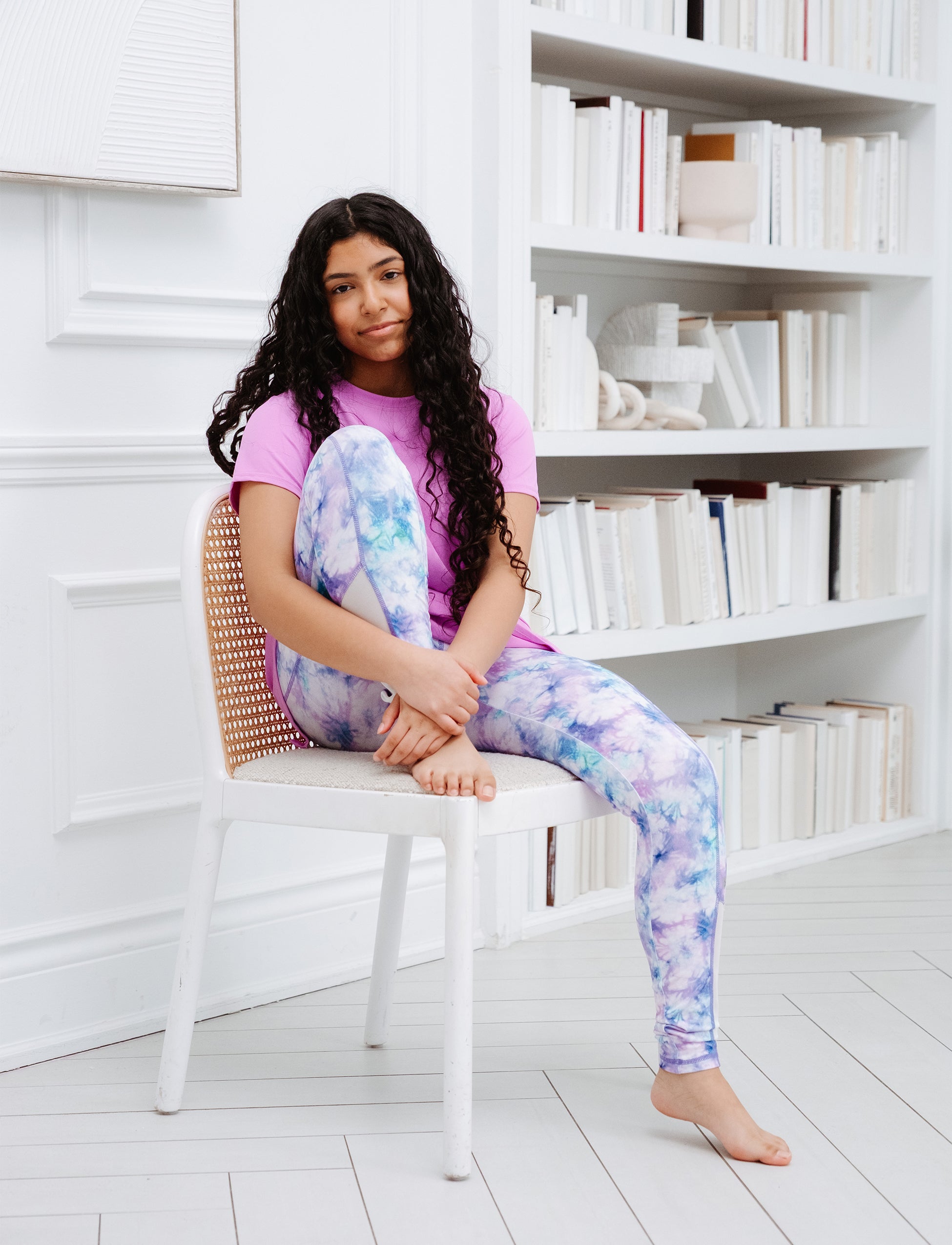 GIRLS PRINTED SIDE POCKET LEGGING