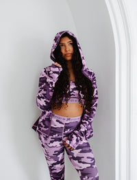 GIRLS CUT AND SEW HOODED JACKET