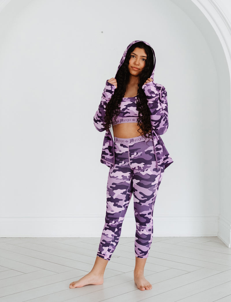 GIRLS ALLOVER PRINT CAPRI LEGGING
