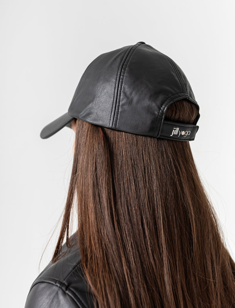 FAUX-LEATHER BALLER CAP