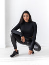 LADIES VEGAN LEATHER LEGGING