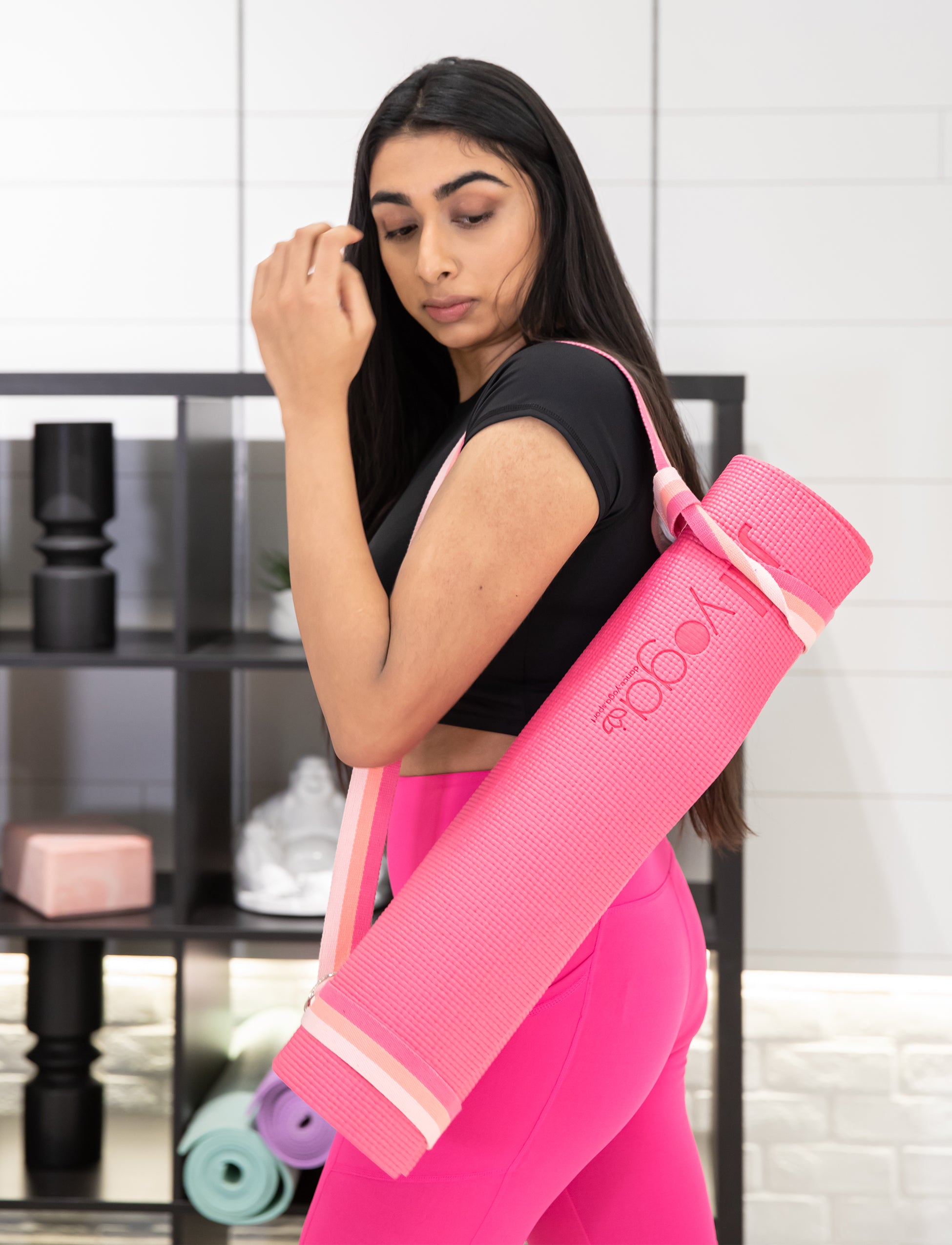 HOT PINK YOGA MAT – Jill Yoga
