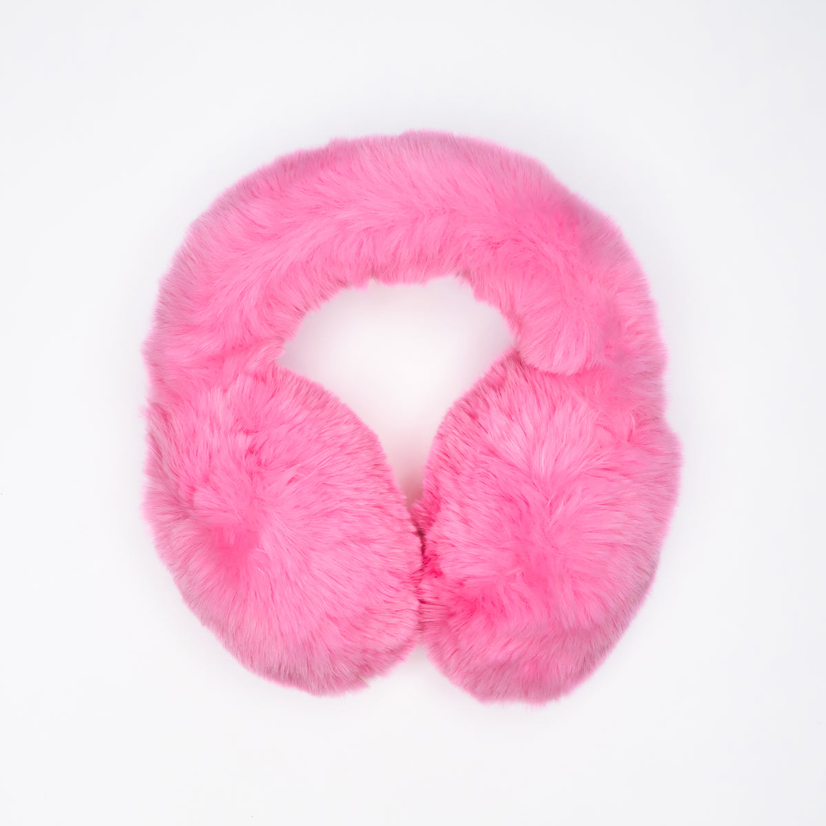 Women's Wonder Fluff Candy Pink Faux Fur Earmuff