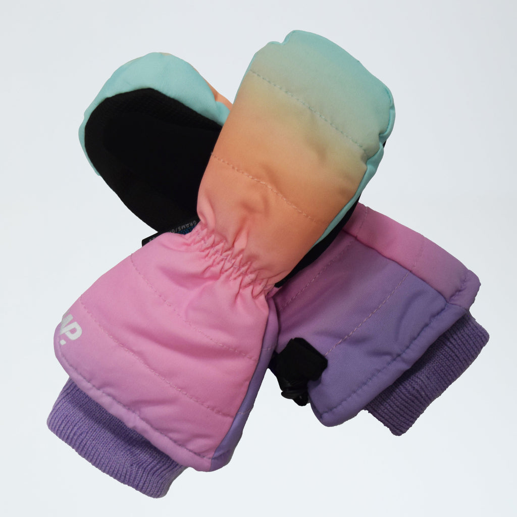 Little Girl's Pastel Ombre Mittens