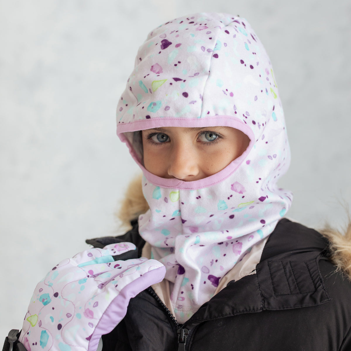 Lilac Terrazzo Fleece Balaclava (7-16Y) Lilac Terrazzo Fleece Balaclava (7-16Y)