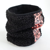 Girl's Black Sherpa Neck Warmer
