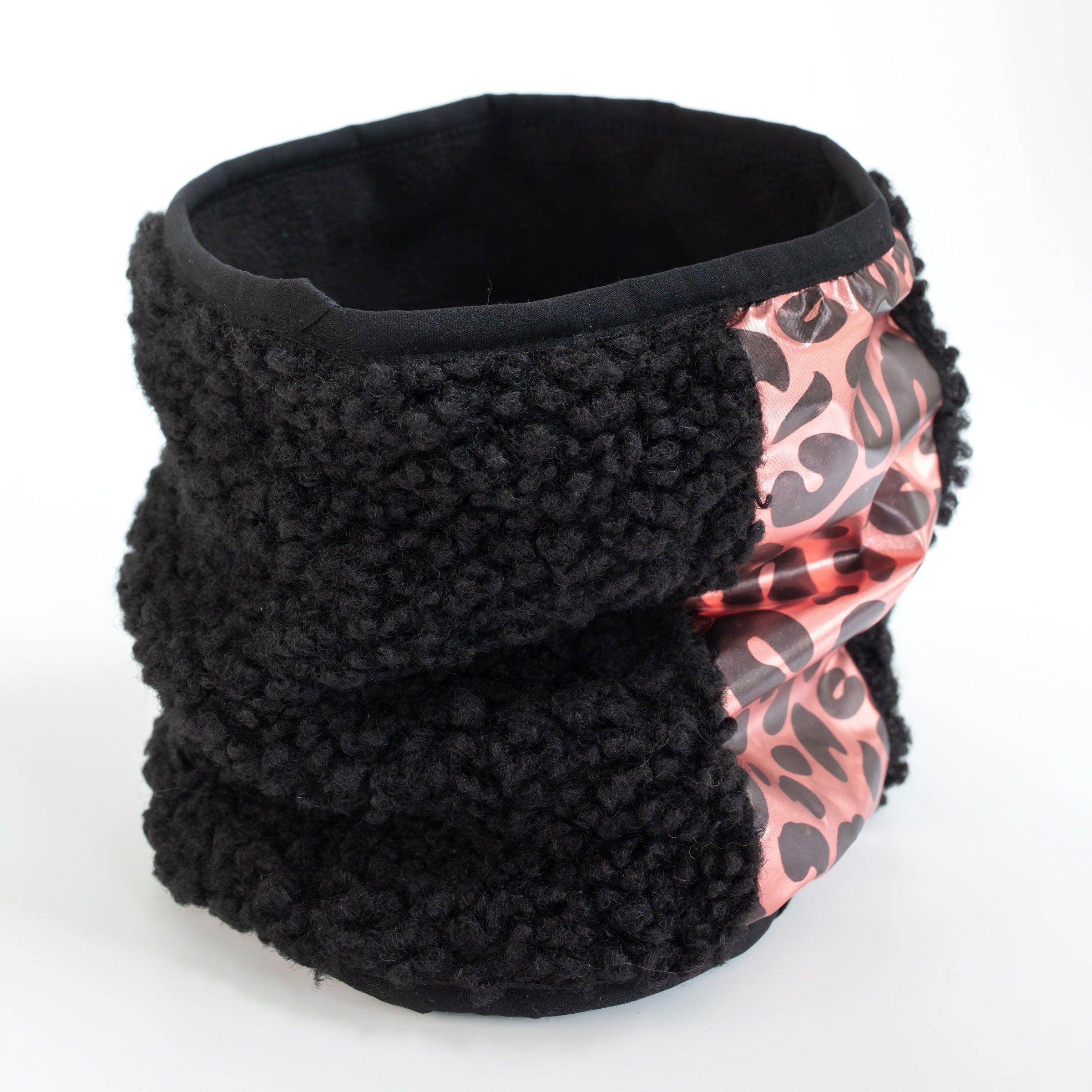 Girl's Black Sherpa Neck Warmer