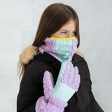 Girl's Orchid Ice Sherpa Gloves