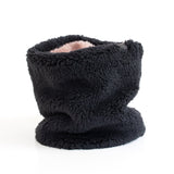 Girl's Pink Shadow/ Charcoal Reversible Neck Warmer