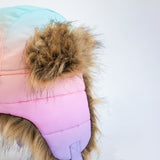 Girl's Pastel Ombre Trapper Hat