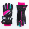 Girl's Black Colour Block Gloves