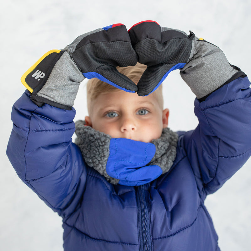 Boy's Grey Sherpa Neck Warmer