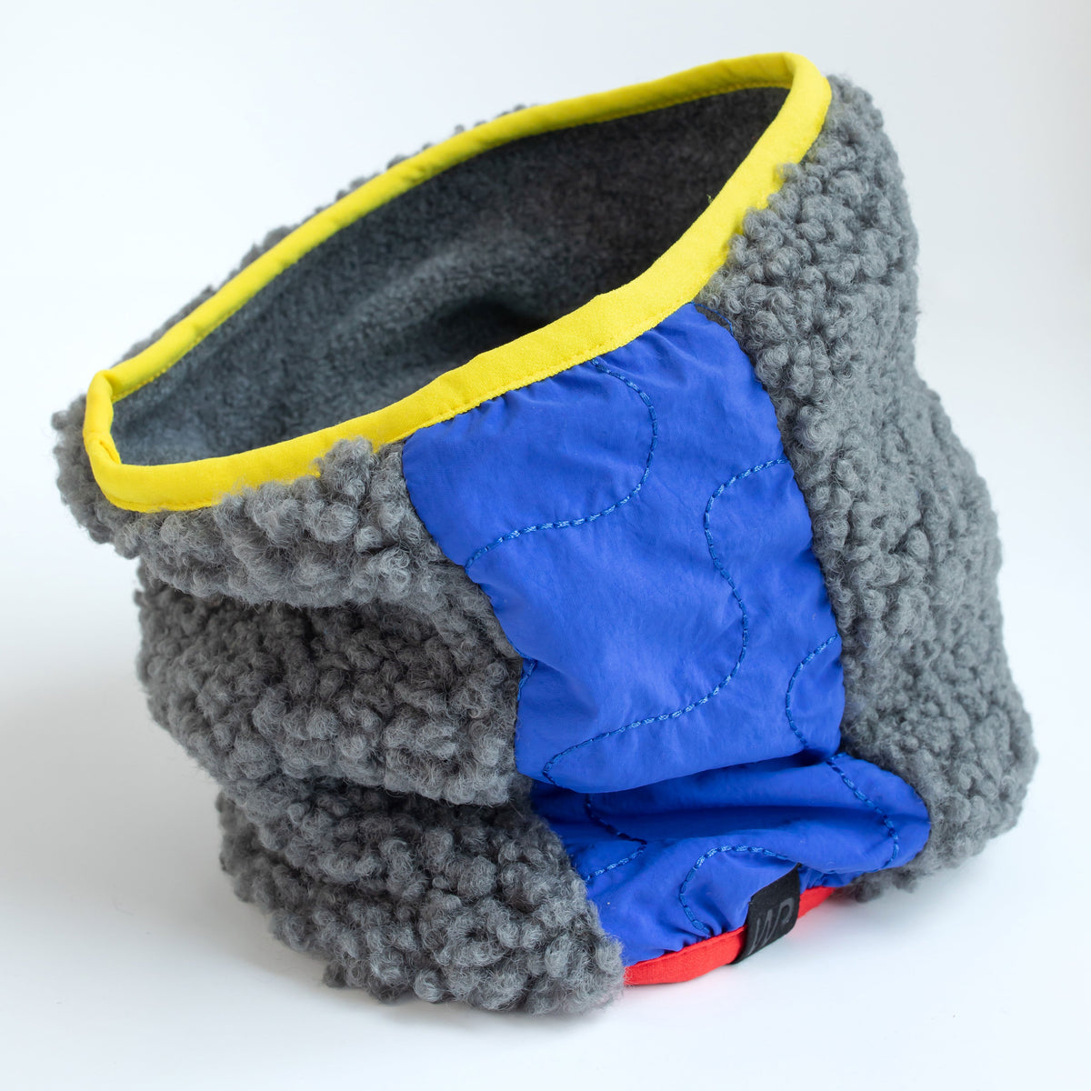 Boy's Grey Sherpa Neck Warmer