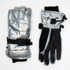 Girl's Silver Gloss Ski Gloves