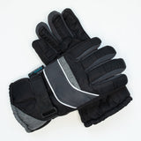 Boy's Black Charcoal Ski Gloves