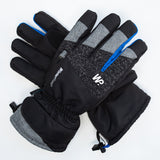 Men's Black Grey Blue Snow Shovel Reflective Gloves