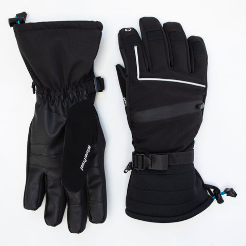 Men's Black Performance Ski Gloves