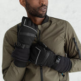Men's Black Performance Ski Gloves