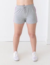 GIRLS  JOGGER SHORT W/ RAINBOW STRIPE