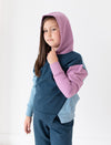 GIRLS 2-6 COLOR BLOCKED HOODY