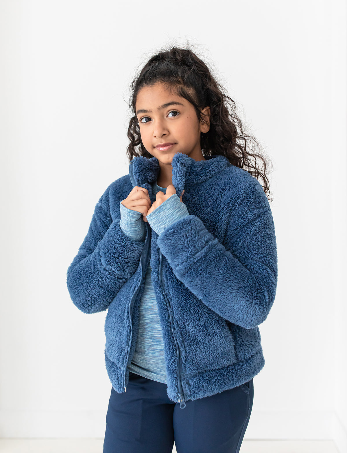 GIRLS 2-6 COZY UP SHERPA JACKET