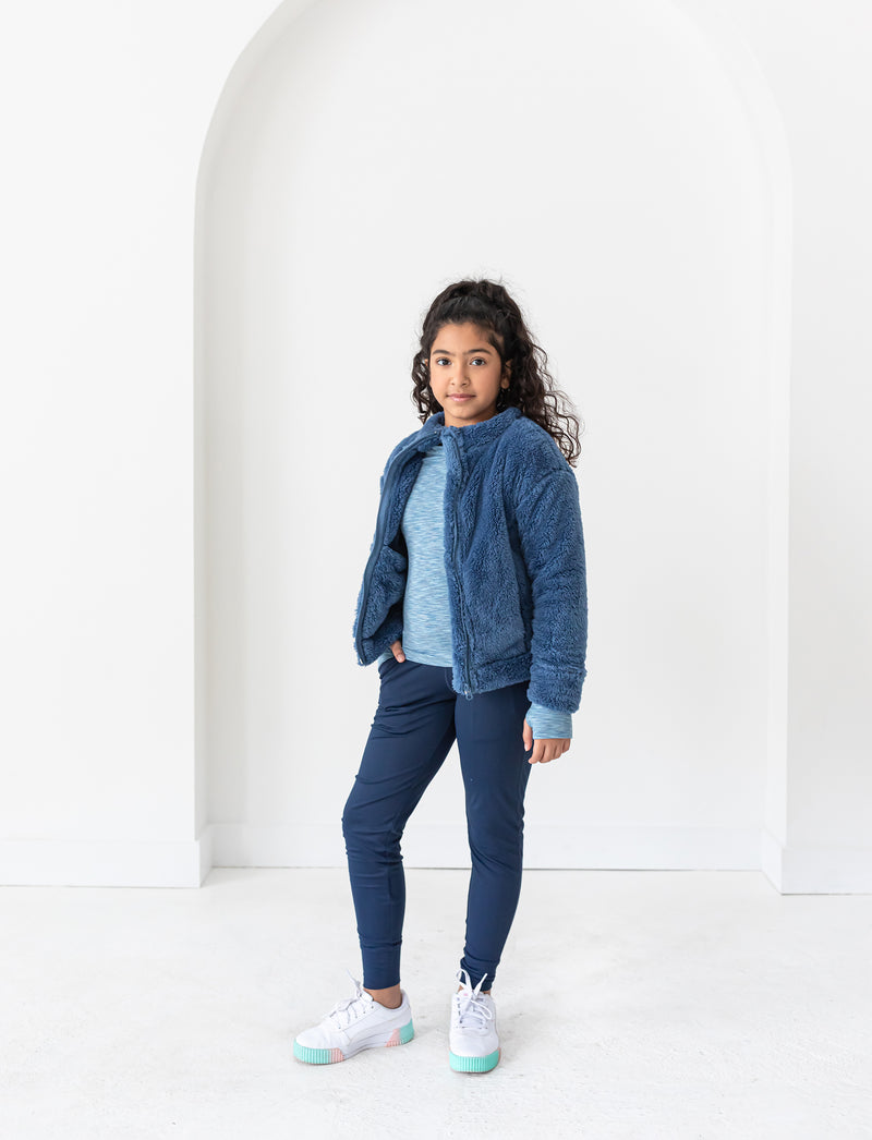 GIRLS 2-6 COZY UP SHERPA JACKET