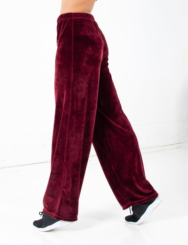 Balenciaga Ladies Velvet Stretch Wide-Leg Trousers, Size Small 720226 TNQ13  2524 - Apparel - Jomashop
