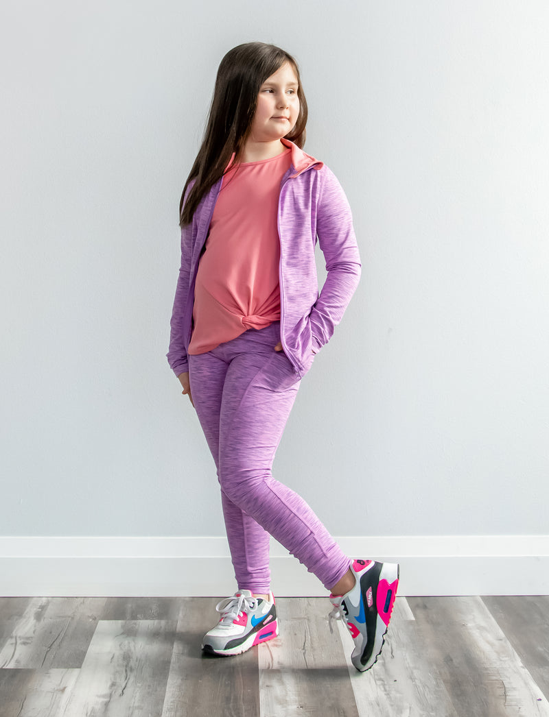 GIRLS 2-6 LOUNGE LEGGING W/ SIDE POCKET