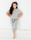 GIRLS 2-6 STRETCH COTTON CROPPED JOGGER