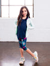 GIRLS 2-6 ALLOVER PRINT CAPRI LEGGING