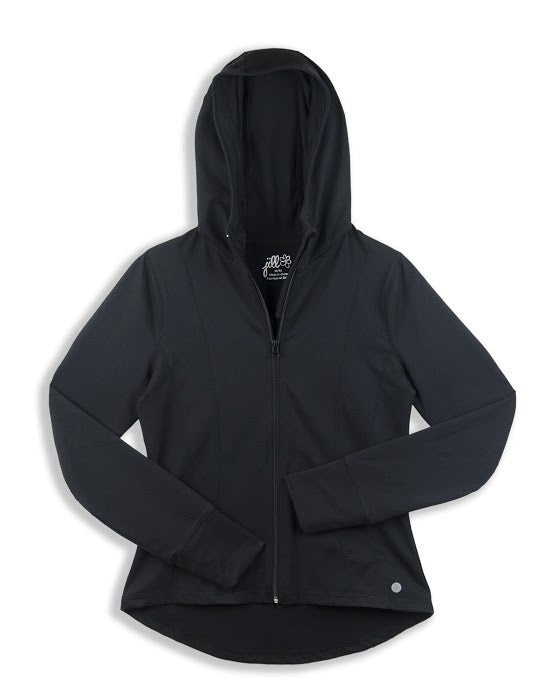 LADIES HOODED YOGA JACKET