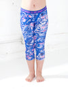 GIRLS 2-6 TEXTURED CAMO CAPRI LEGGING