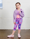 GIRLS 2-6 MESH SIDE POCKET CAPRI