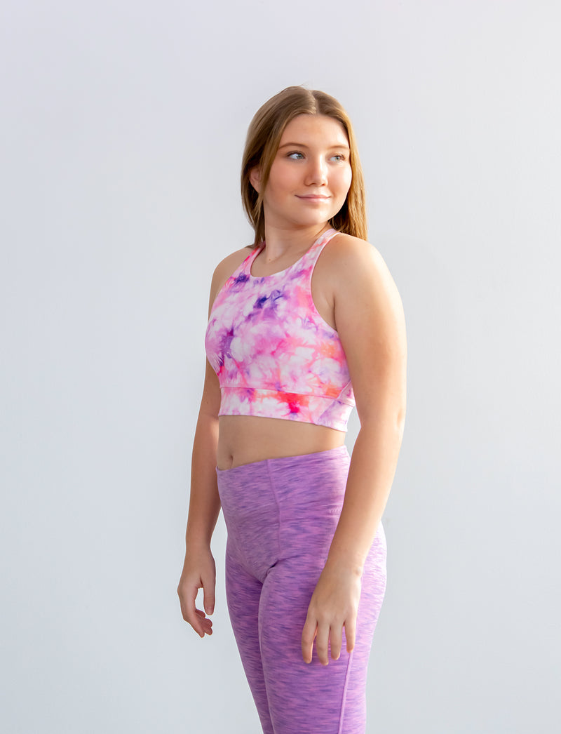 GIRLS HIGH NECK ACTIVE CROP