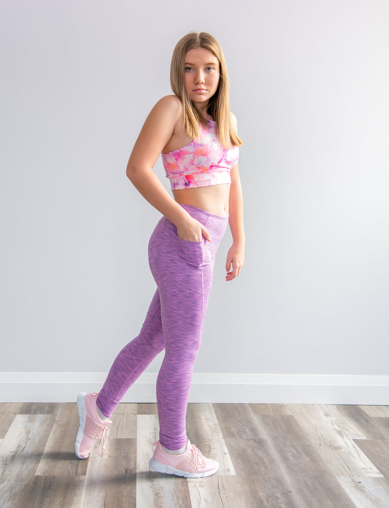 GIRLS HIGH NECK ACTIVE CROP – Jill Yoga