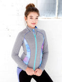 GIRLS CUT AND SEW ATHLETIC JACKET