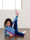GIRLS 2-6 CUT AND SEW HOODED JACKET