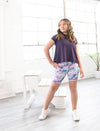 GIRLS SPLIT BACK T-SHIRT