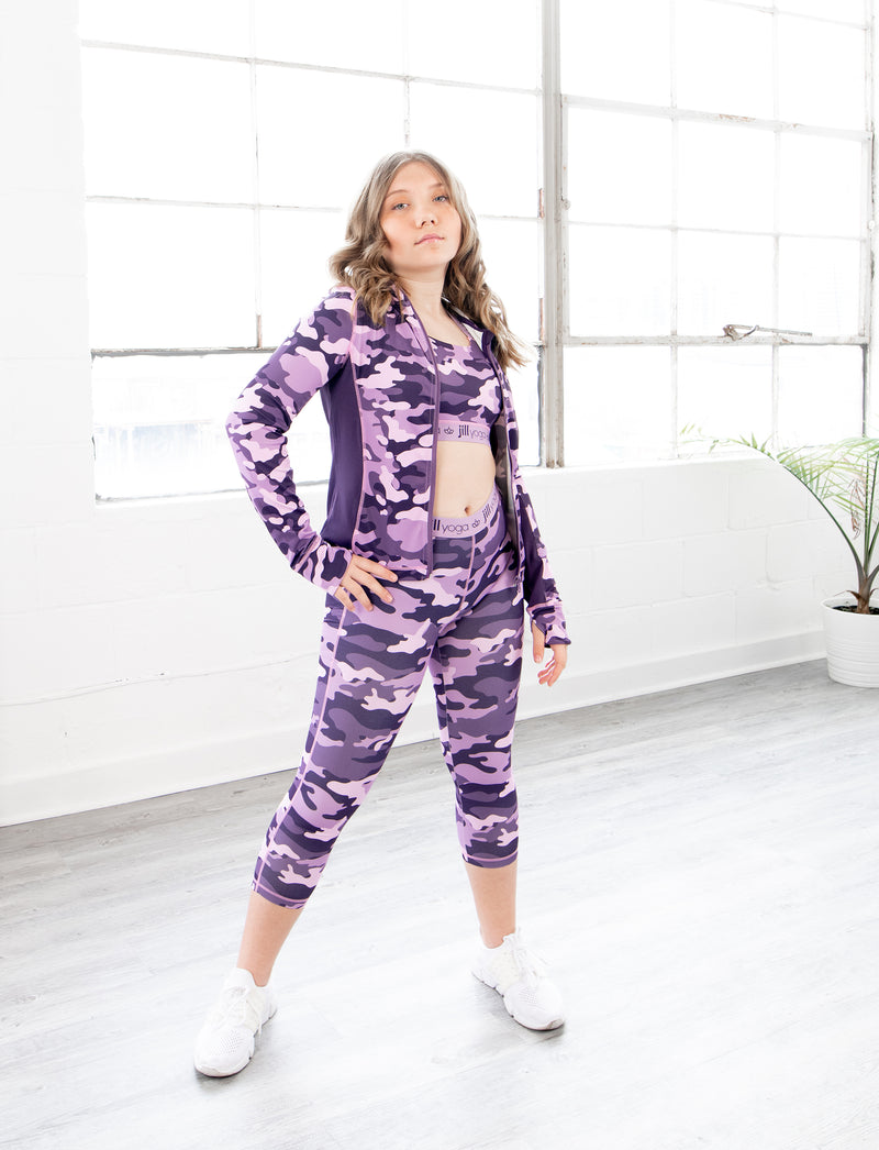GIRLS CUT AND SEW HOODED JACKET