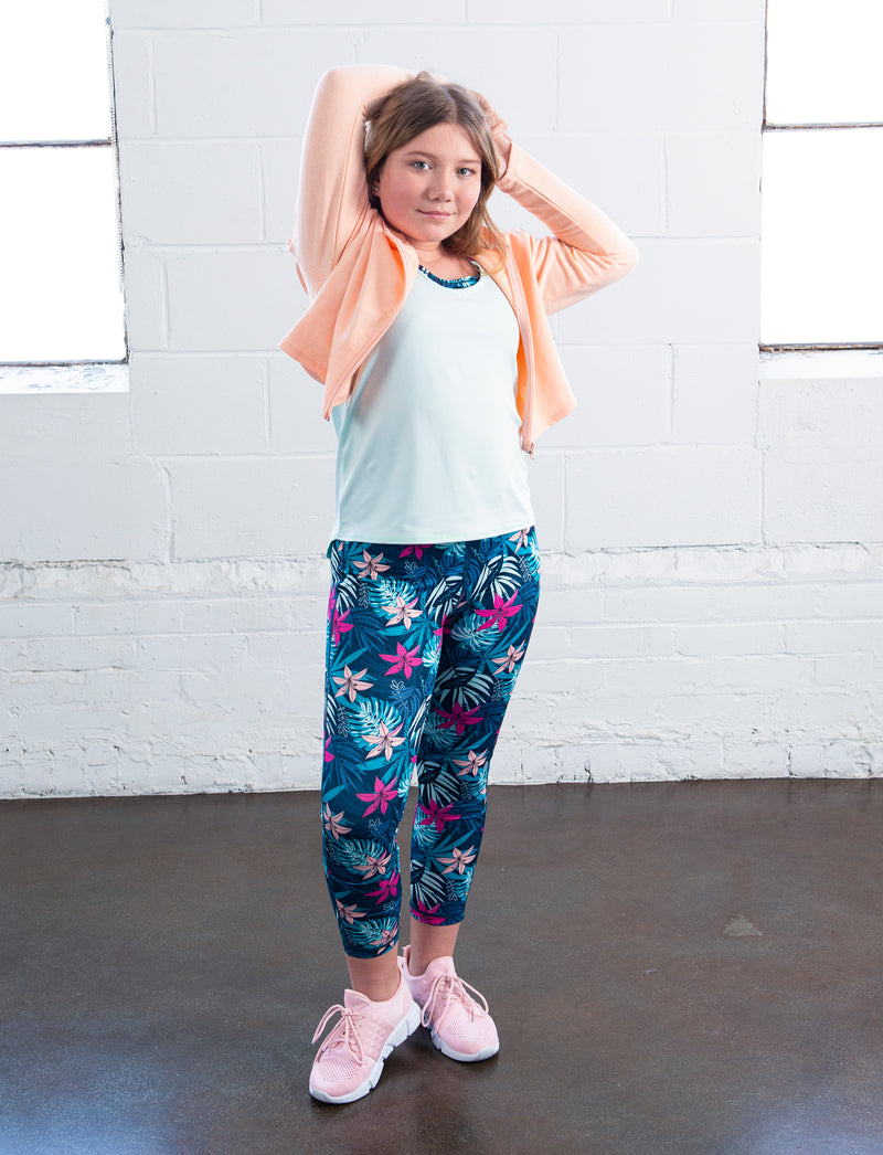 GIRLS CROPPED ZIP-UP HOODY
