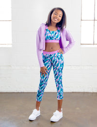 GIRLS CROPPED ZIP-UP HOODY