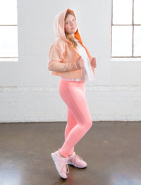 GIRLS COATED LEGGINGS