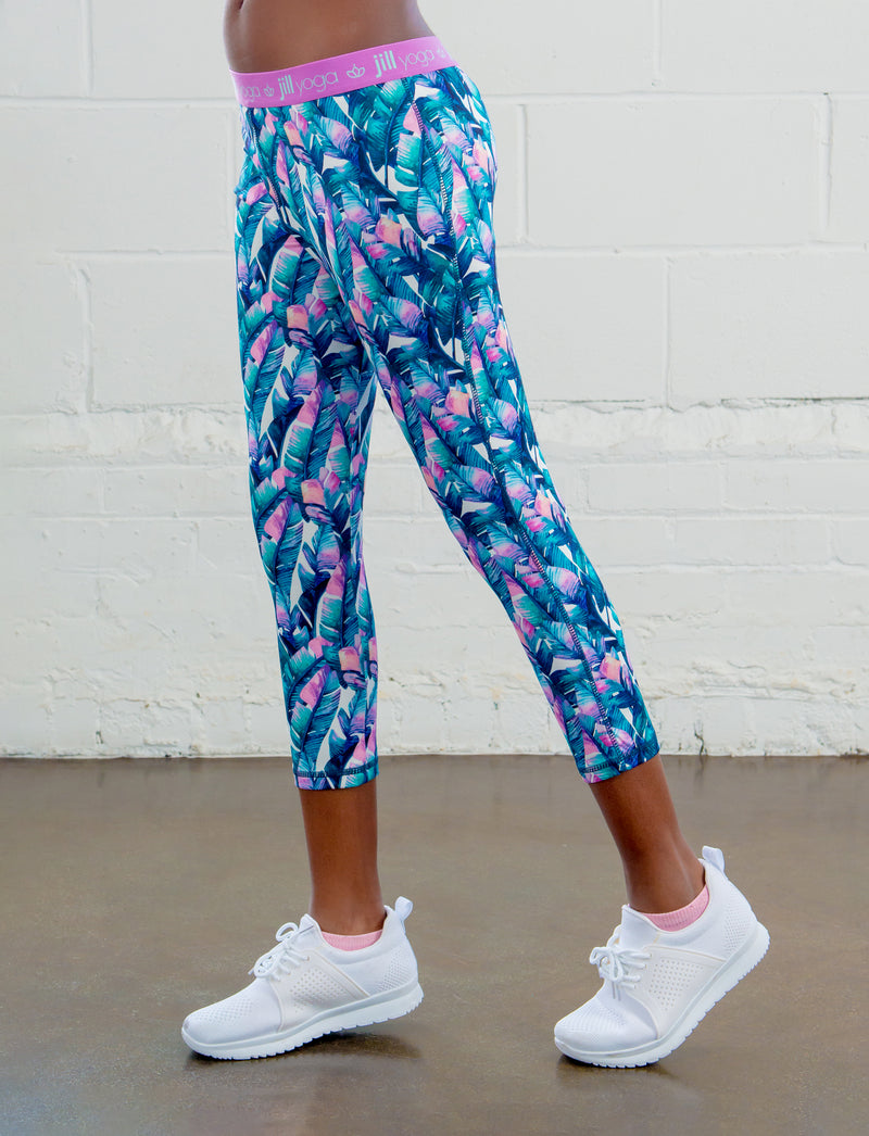 GIRLS ALLOVER PRINT CAPRI LEGGING